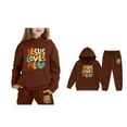 thumbnail image 1 of Child Girls Christian Sweatshirts Long Sleeve Warm Graphic Hoodies Girls Loose Pullover and Jogger Pants 2 Piece Fall Clothes Cute Sweatshirts 4T, 1 of 5