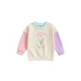 thumbnail image 1 of Child Girls Fall Sweatshirt Ice Cream Print Long Sleeve Pullovers Tops, 1 of 6