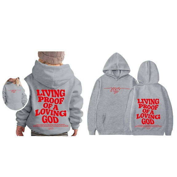 Child Girls Hoodies Christian Sweatshirts Long Sleeve Graphic Sweatshirt Warm Loose Pullover Top Cute Sweatshirts Toddler Boys Clothes 6-8 Years