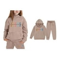 thumbnail image 1 of Child Girls Christian Sweatshirt Long Sleeve Cute Graphic Hoodies Loose Pullover and Sweatpants 2 Piece Fall Clothes Clothes for Girls 4T, 1 of 5