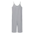thumbnail image 1 of Child Girls Jumpsuits Loose Sleeveless Jumpsuit Girls Overalls with Pockets Girls Summer Clothes for Girls 10-11 Years, 1 of 7
