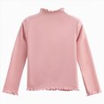 thumbnail image 1 of Child Girls Long Sleeve Shirt for 6 12 18 24 Months 3T 4T 5T 6T 7T 8T 9T 10T 11T 12T Fall Clothes Solid Basic Long Sleeve T Shirt Casual Mock Neck Tshirt Girls Tops, 1 of 5