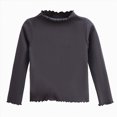 thumbnail image 1 of Child Girls Long Sleeve Shirt for 6 12 18 24 Months 3T 4T 5T 6T 7T 8T 9T 10T 11T 12T Fall Clothes Solid Basic Long Sleeve T Shirt Casual Mock Neck Tshirt Girls Tops, 1 of 5