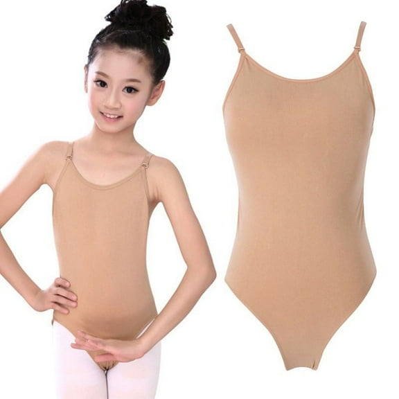 Child Girls Seamless Camisole Undergarment Leotard Dress