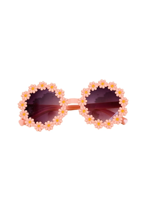 Child Girls Sunglasses, Sweet Flowers Summer Outdoor Travel Glasses