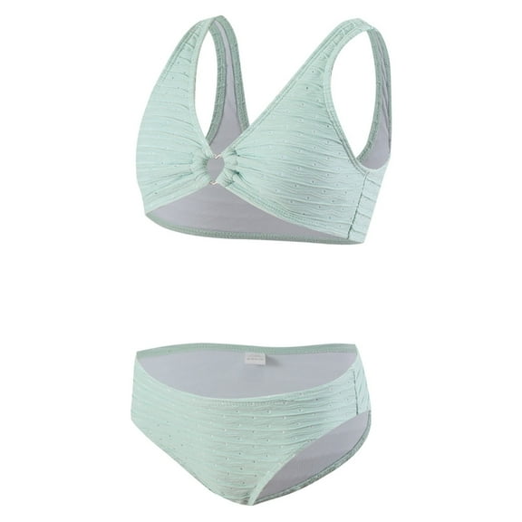 Child Girls Swimsuits 2 Piece Beach Bikini Swimsuits Cute Bathing Suit For Kids Little Girls