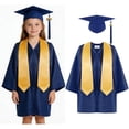 thumbnail image 1 of Child Grad Gowns Middle School Graduation Cap and Gown for Tween Navy Graduation Cap and Gown for Tween Grad Party 10-12 Years, 1 of 7