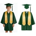 thumbnail image 1 of Child Graduation Gown Primary School Graduation Gown and Cap Set with Tassel Green Cap and Gown for Kids for Kids Grad Gift 8-9 Years, 1 of 7