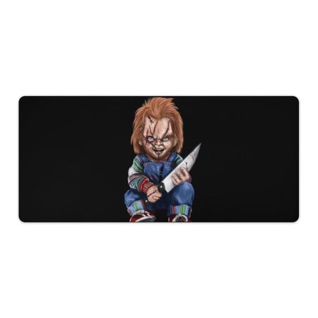 Child Horror Seed Of Chucky Extended Gaming Mouse Pad No-sliped Large Desk Mat Stitched Edge Keyboard Mat Mousepad