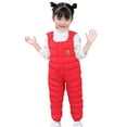 thumbnail image 1 of Child Kids Toddler Toddler Baby Boys Girls Cute Cartoon Letter Jumpsuit Cotton Wadded Thicken Suspender Snow Bib Ski Pants Overalls Trousers Outfit Clothes Baby Boys Snowsuit Just One, 1 of 5