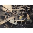 thumbnail image 1 of Child Labor 1913. Nboys Picking Slate In A Great Coal Breaker In A Pennsylvania Anthracite Mine. Oil Over A Photograph, 1 of 2