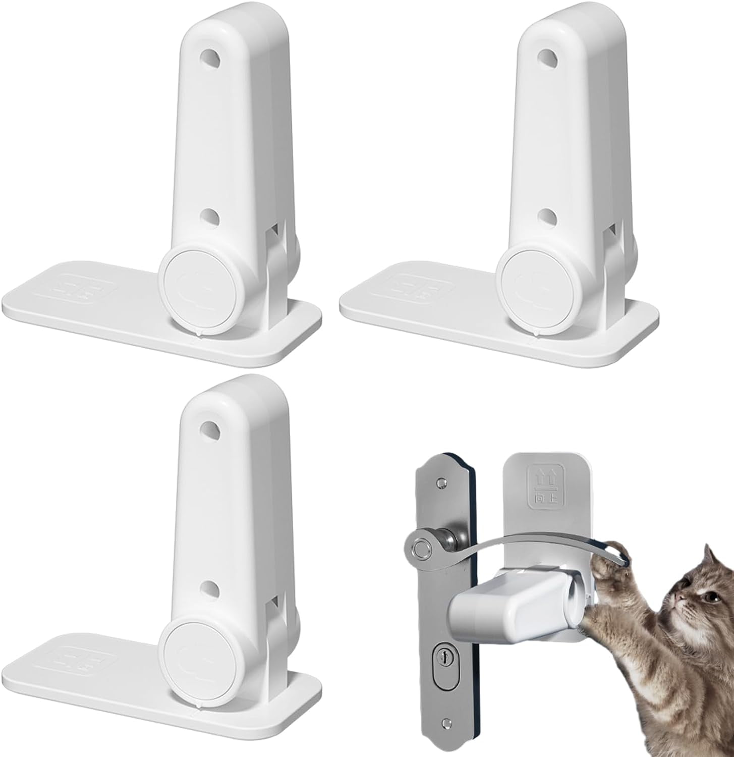 Child Locks for Door Door Handle Fixed Lock for Indoor Security,Door