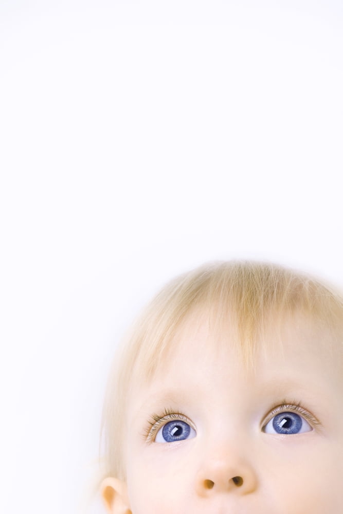 Child Looking Up Canvas Art - Chris and Kate Knorr Design Pics (12 x 18)