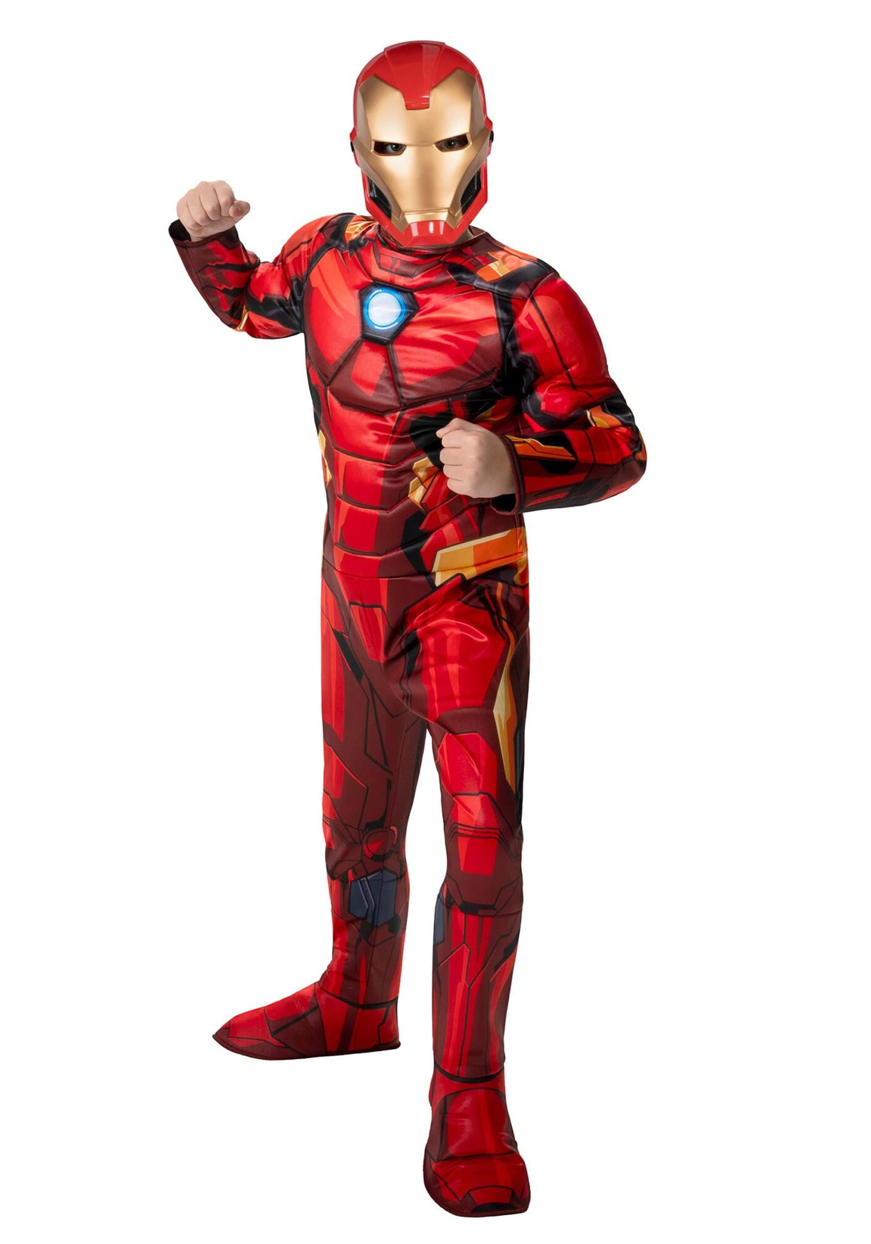 Kids MARVEL Boy's Deluxe Iron Man Halloween Costume - Walmart.com