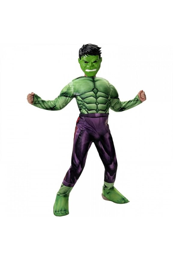 Jazwares, Inc. Marvel Hulk Qualux Child Costume | Large Unisex