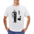 thumbnail image 1 of Child Man Men’s T-Shirt 100% Cotton Casual Short Sleeve Tops Gift Tee White XS, 1 of 2