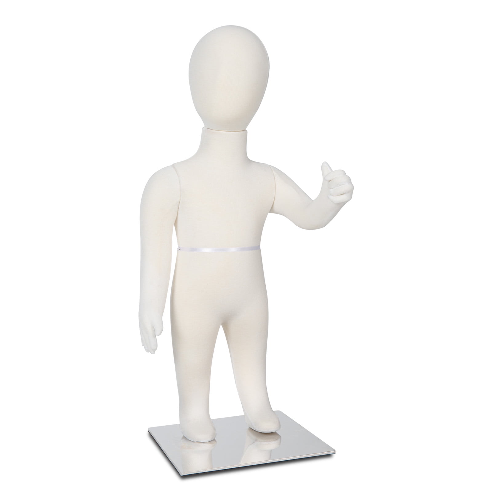 Child Mannequin Full Body, Kids Mannequin Dress Form Adjustable Manikin, Soft Retail Clothing Mannequin with Metal Base for Sewing, 1 Year Old