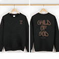 thumbnail image 1 of Child Of God Graphic Tee Top Round-neck long-sleeved Commuting and Comfort Cotton T-Shirt black S-3XL, 1 of 6