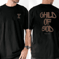thumbnail image 1 of Child Of God Graphic Tee Top Short Sleeve Round Neck Commuting and Comfort Cotton T-Shirt Black S-5XL, 1 of 5
