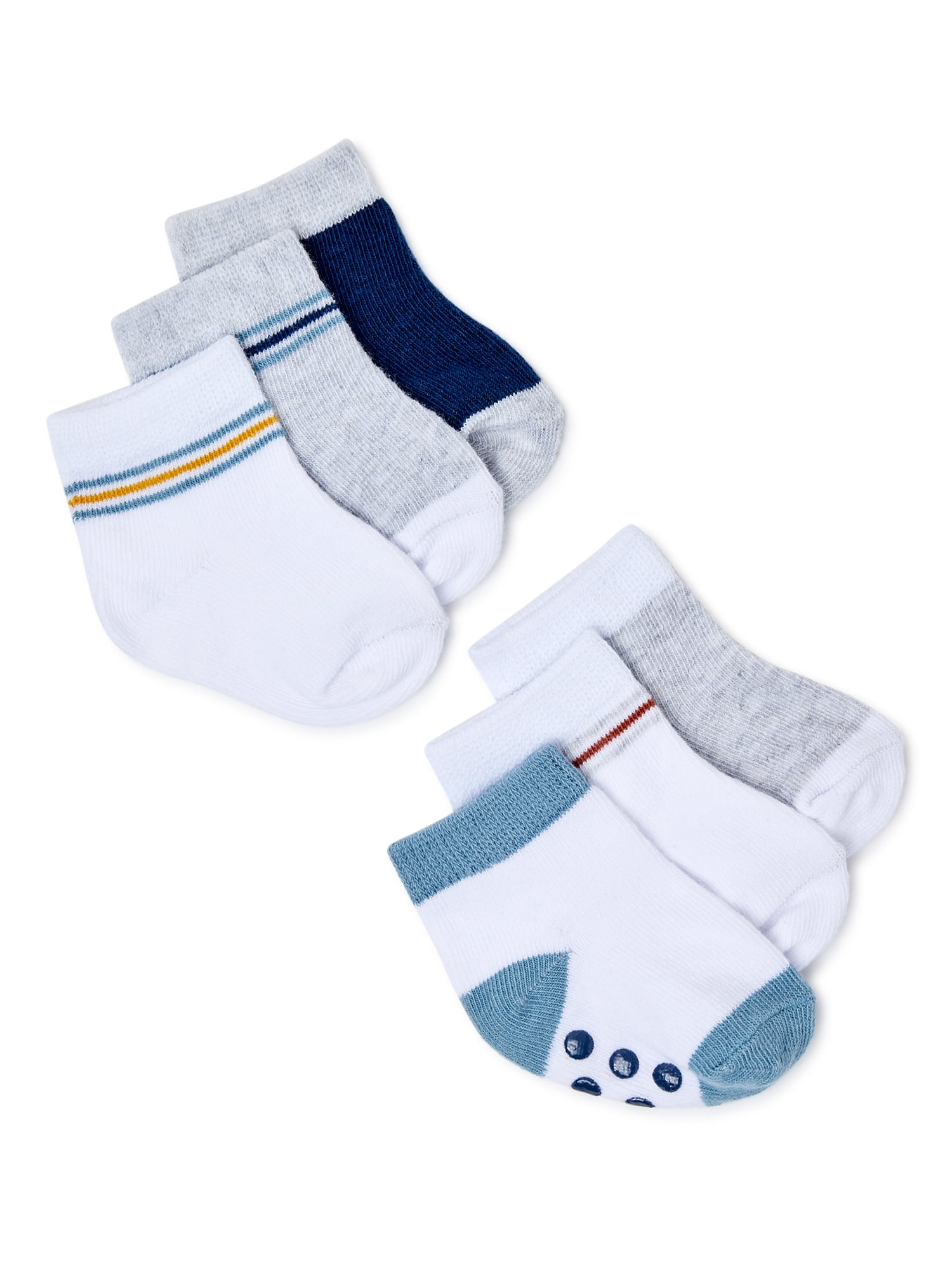 Child Of Mine by Carter's Baby Boys' Retro Crew Socks, 6Pack, Sizes 0M