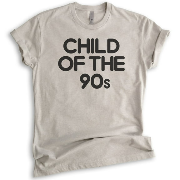 Child Of The 90s T-shirt, Unisex Women's Men's Shirt, Nostalgia Shirt, Nostalgic Shirt, 90's Shirt, Light Silk Gray, X-Small