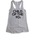 thumbnail image 1 of Child Of The 90s Tank Top, Ladies Racerback Tank Top, Nostalgia Tank, Nostalgic Tank, 90's Tank, Heather Gray, Medium, 1 of 3