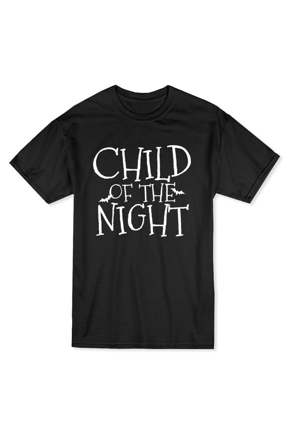 Child Of The Night Dance Under The Pale Moonlight Men's Black T-shirt