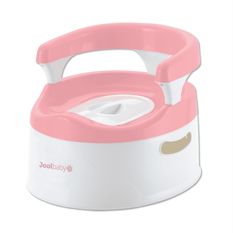 Child Potty Training Chair for Girls Pink Handles Splash Guard