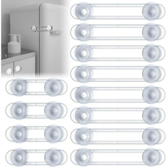 Child Proof Cabinet Locks Baby Safety Locks Transparent Soft Strap No Installation Drawer Fridge Locks for Infant Protection