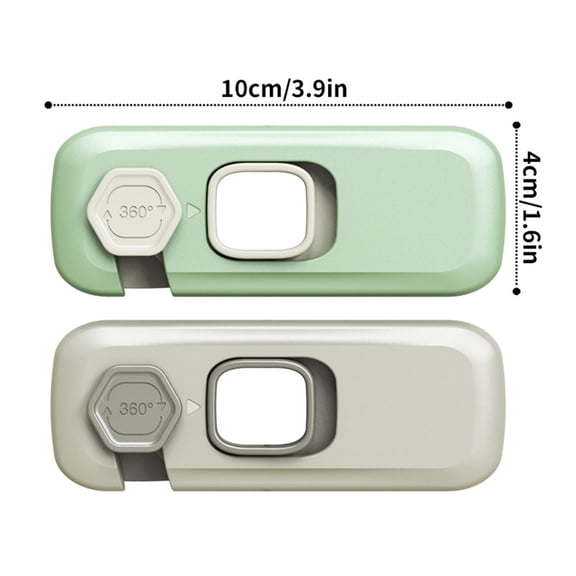 Child Proof Refrigerator Lock, Fridge Locks for Kids with Sticky Adhesive Pads, Child Safety Locks for Doors,Rv Refrigerator,Oven Lock Child Safety Baby Cabinet Locks -Green — LAILLSH 2026 New