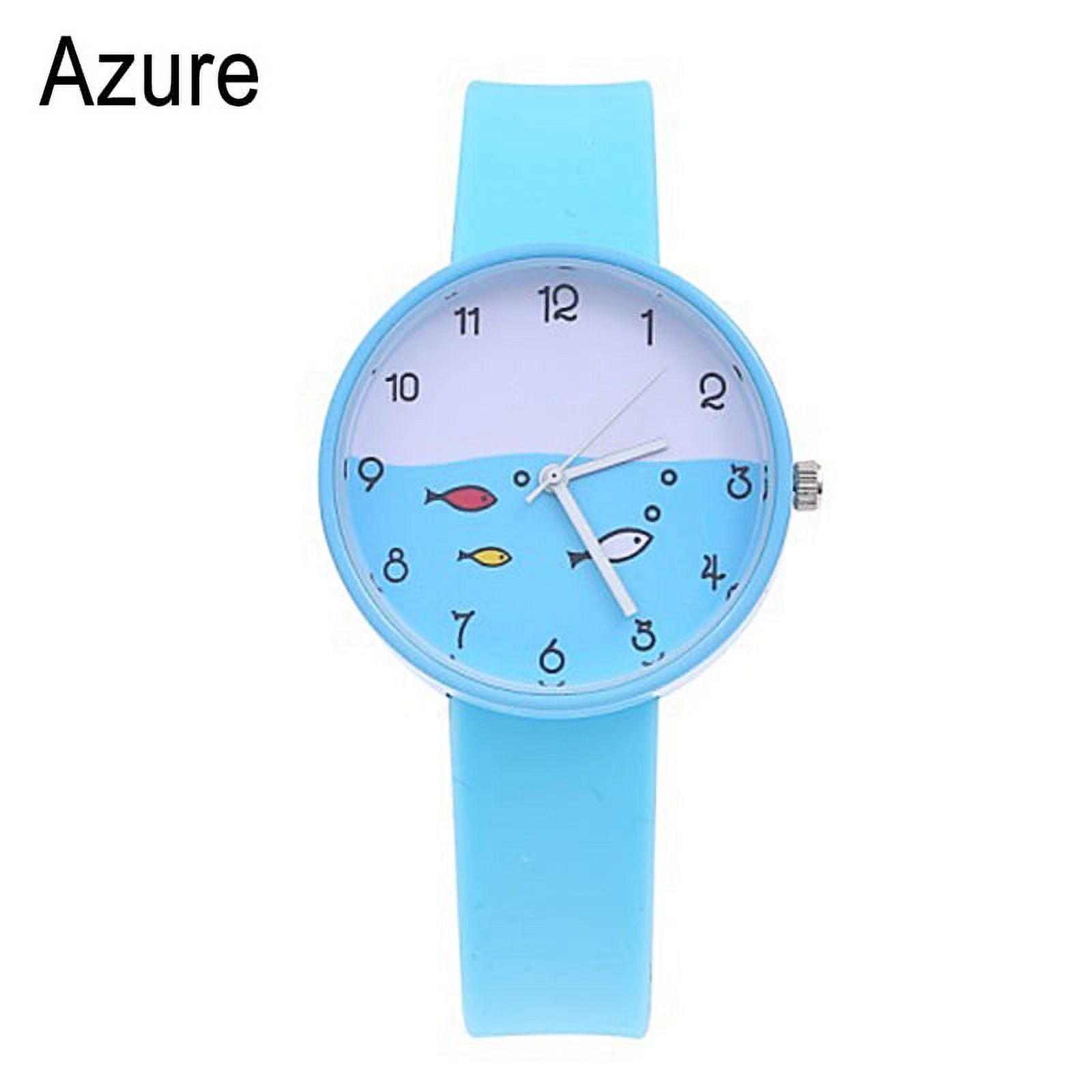 Child Quartz Sports Watch Waterproof Silicone Strap Outdoor Simple