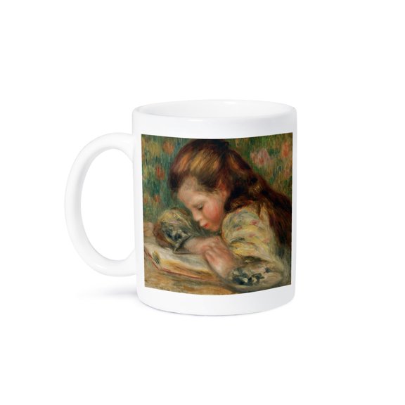 Child Reading, 1890S By Pierre Auguste Renoir, 11oz Mug