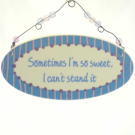 Child Related Sweet Babble Plaque Ceramic Door/Wall Sign Ceramic Ek4576