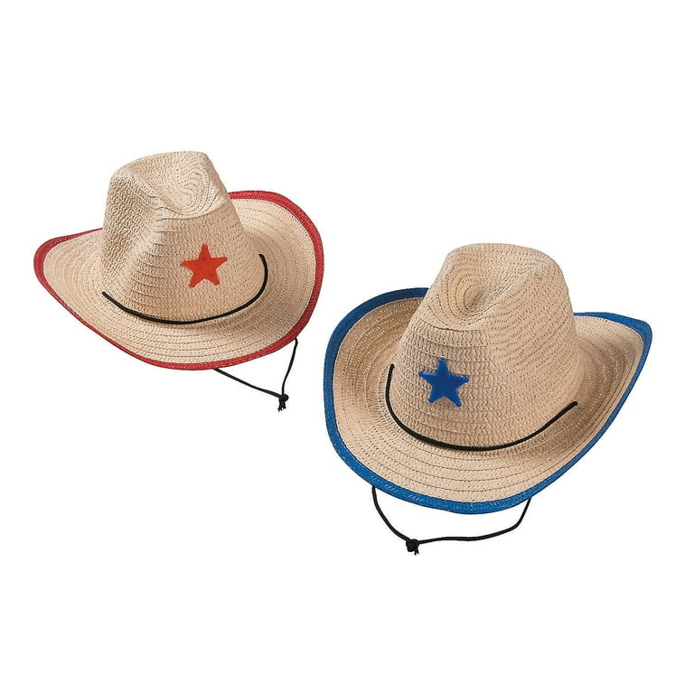 Child'S Cowboy Hat With Star Party Wear 12 Pieces