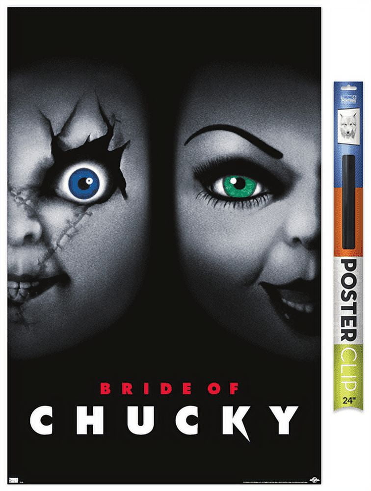 チャッキー ポスターアート Bride of Chucky 額縁 キラキラ 大判 Child's Play: Bride of Chucky - One Sheet Wall Poster, 22.375