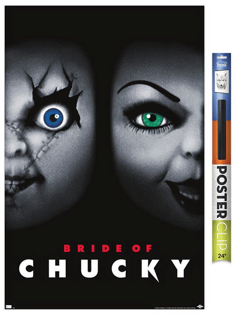 チャッキー ポスターアート Bride of Chucky 額縁 キラキラ 大判 Child'S Play: Bride Of Chucky - One Sheet Wall Poster, 22.375
