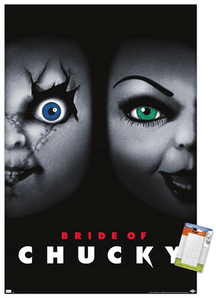 チャッキー ポスターアート Bride of Chucky 額縁 キラキラ 大判 Child-S-Play-Bride-Of-Chucky-