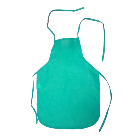 Child'S Youth Green Chef Food Crafting Activity Apron Party Costume Accessory