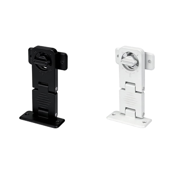 Child Safety Cabinet Locks, Right Angle Fridge and Door Locks for Home, Kitchen, Bathroom, Wardrobe, Reliable and Sturdy Child Proofing for Drawers and Cabinets, Black and White, 11x6,2pc