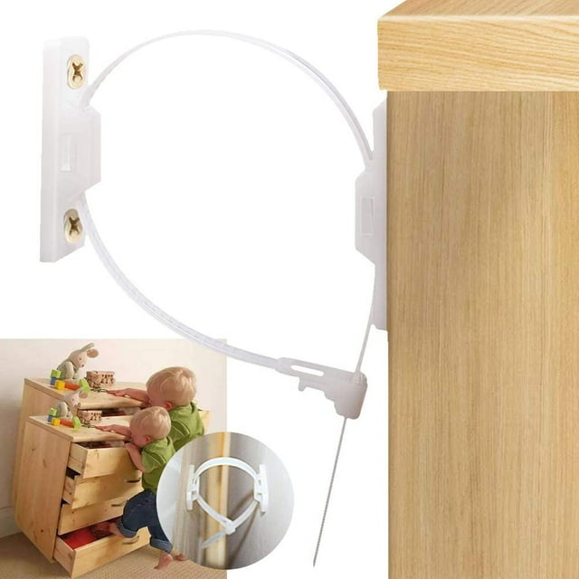 Child Safety Locks Set of 12 Furniture Straps AntiTilt