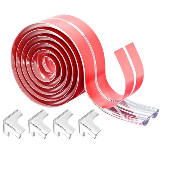 Child Safety Corner Guards & Edge Protectors - 2m Soft Silicone Safety Strip