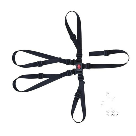 Child Safety Harness Belt 5 Point Adjustable Strap Suitable for Use in Strollers High Chairs and Pushchairs Dining Seats