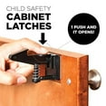 Child Safety Latches Easy Adhesive Baby Proofing Lock Drawers
