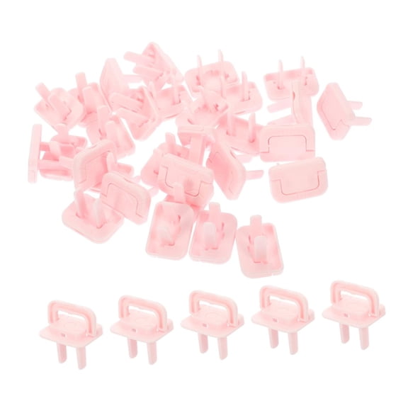 Child Safety Outlet Covers 40 Pack PP Pink for Electrical Outlets