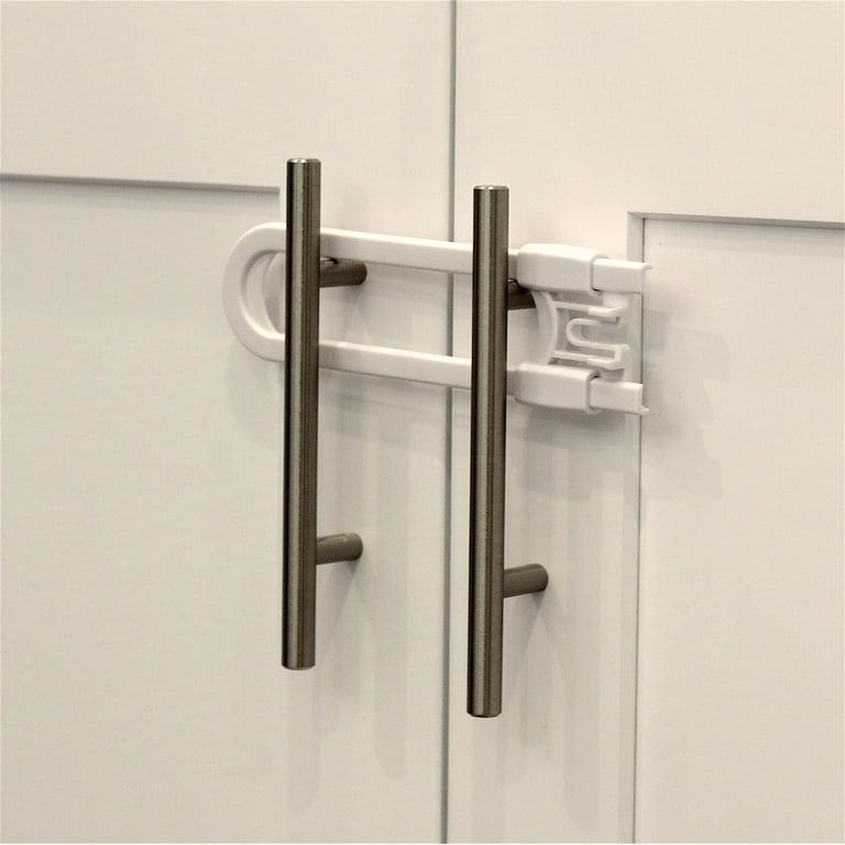 Child Safety Sliding Cabinet Locks 4 Pack Baby Proof S Handles Doors U Shape Latch Lock By Jool Com