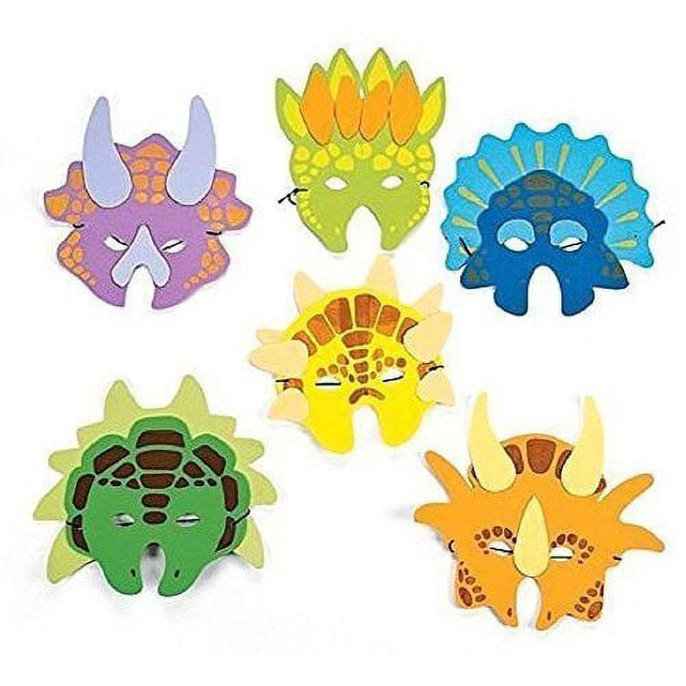 Dino-Mite Dinosaur Paper Masks (8 count) – instaballoons Wholesale