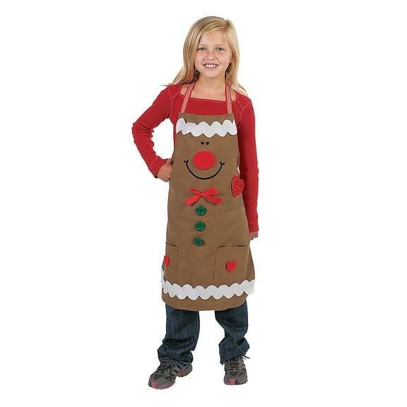 Child Size Gingerbread Apron Craft Kit - Craft Kits - 1 Piece