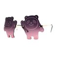 thumbnail image 1 of Child Size Kids Panda Bear Rimless Fun Party Shade Sunglasses Gold Purple, 1 of 4