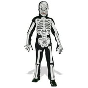 RUBIES II Skeleton Costume Generic Small Male Kids Black Fancy Dress Party Book Week Halloween