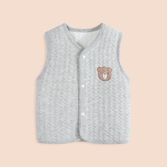 Child Sweater Toddler Baby Boys Girls Winter Sleeveless Outwear Warm Vest Jacket Coat